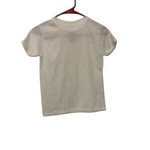 Hanes White Crewneck T-Shirt M/M 50% Cotton 50% Polyester Casual Unisex Basic Te
